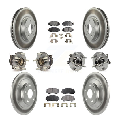 Kit de plaquettes de rotor de frein, roulement de moyeu avant et arrière (10 pièces) pour Mazda CX-5 FW 13-15