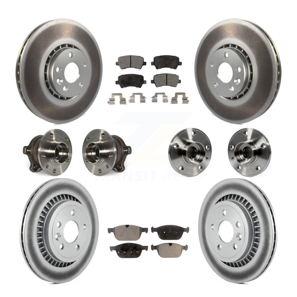 Kit de plaquettes de rotor de frein, roulement de moyeu avant et arrière (10 pièces) pour Volvo XC60 AW 10-15