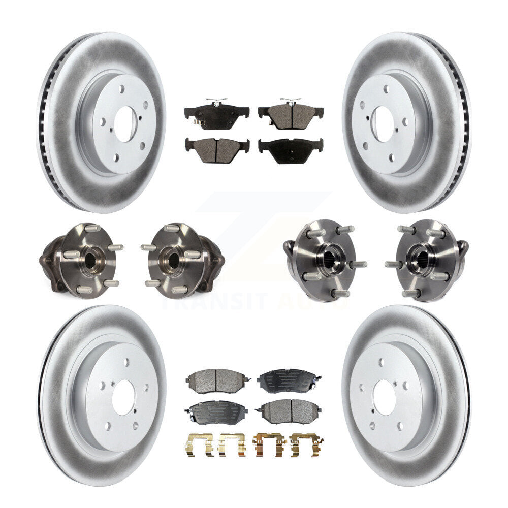Kit de plaquettes de Rotor de frein, roulement de moyeu avant et arrière (10 pièces) pour Subaru Legacy 2.5 15