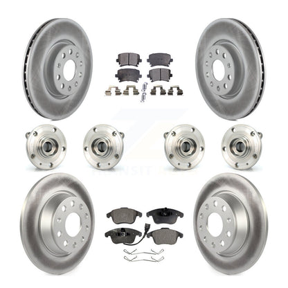 Kit de plaquettes de rotor de frein, roulement de moyeu avant et arrière (10 pièces) pour Volkswagen Tiguan Q
