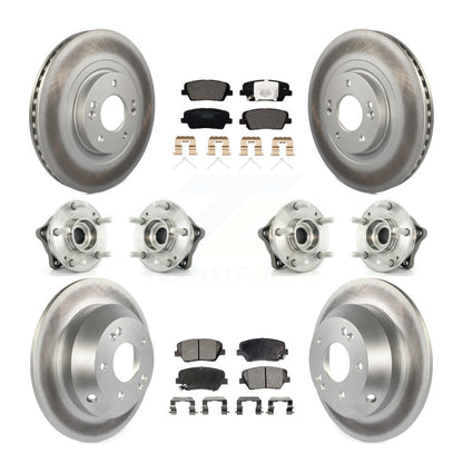 Kit de plaquettes de rotor de frein, roulement de moyeu avant et arrière (10 pièces) pour Kia Sorento AW 14-15
