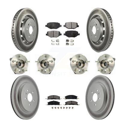 Kit de plaquettes de Rotor de frein, roulement de moyeu avant et arrière (10 pièces) pour Ford Lincoln Flex MK