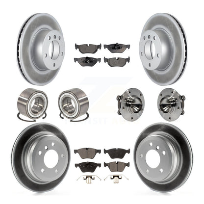 Kit de patins de Rotor de frein enduits de roulement de moyeu avant et arrière (10 pièces) pour BMW 328i Wago