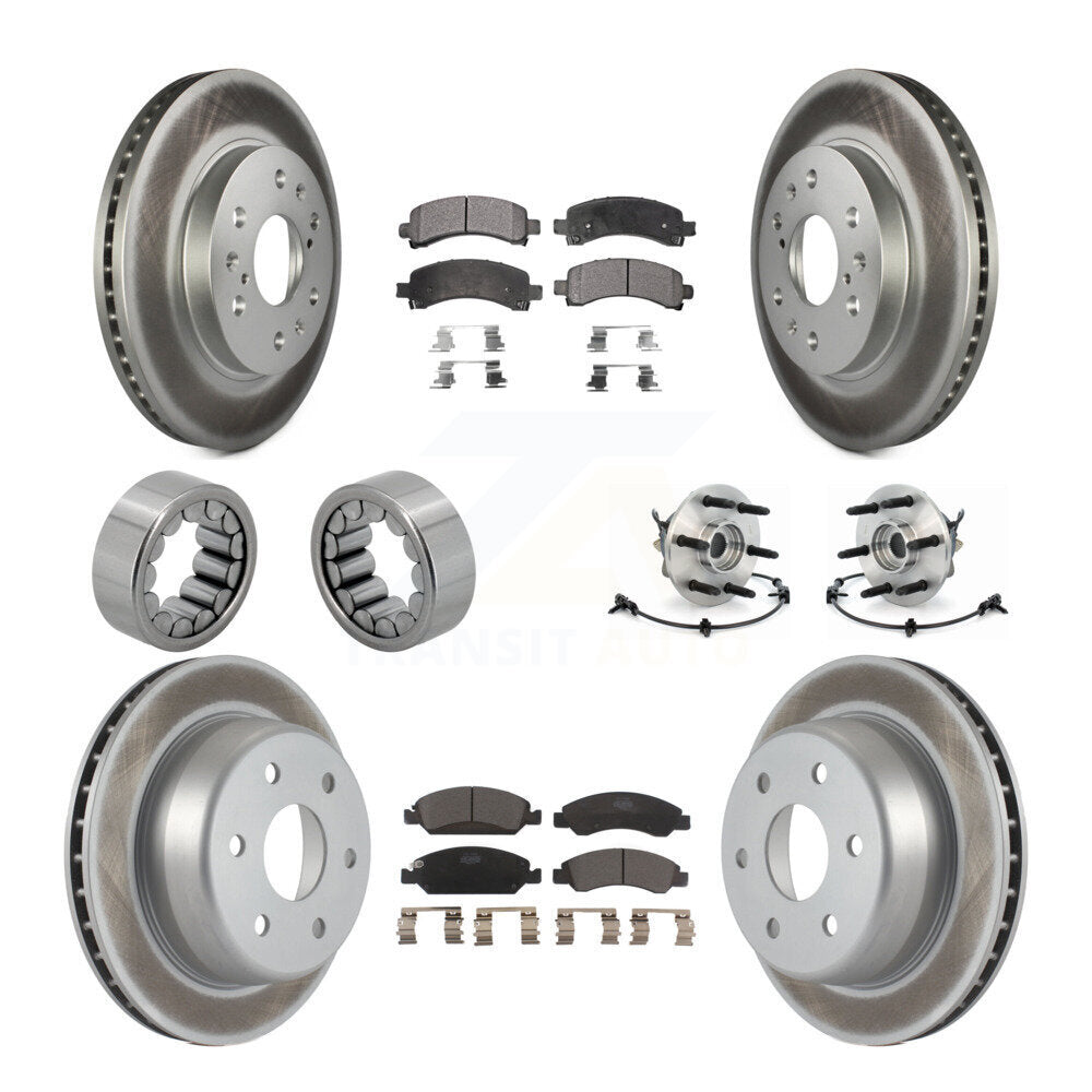 Kit de patins de Rotor de frein enduits de roulement de moyeu avant et arrière (10 pièces) pour Chevrolet 150