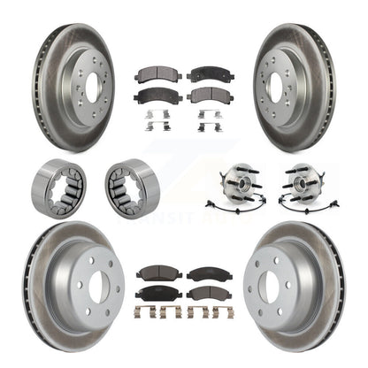 Kit de patins de Rotor de frein enduits de roulement de moyeu avant et arrière (10 pièces) pour Chevrolet 150
