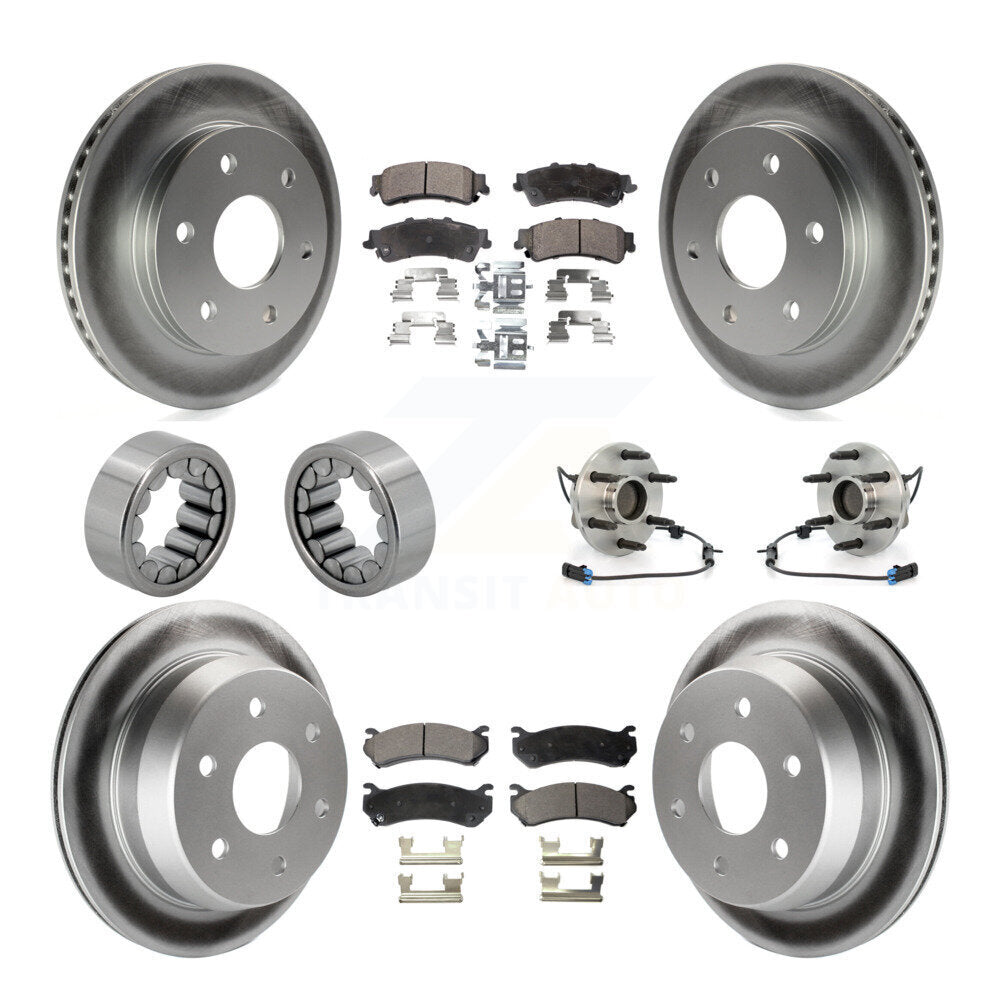 Kit de chaussures de plaquettes de Rotor de frein de manteau de roulement de moyeu avant et arrière (10 pièces) pour Chevrolet Astr