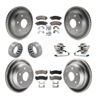 Kit de chaussures de plaquettes de Rotor de frein de manteau de roulement de moyeu avant et arrière (10 pièces) pour Chevrolet Astr