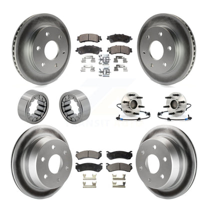 Kit de patins de Rotor de frein enduits de roulement de moyeu avant et arrière (10 pièces) pour Chevrolet 150