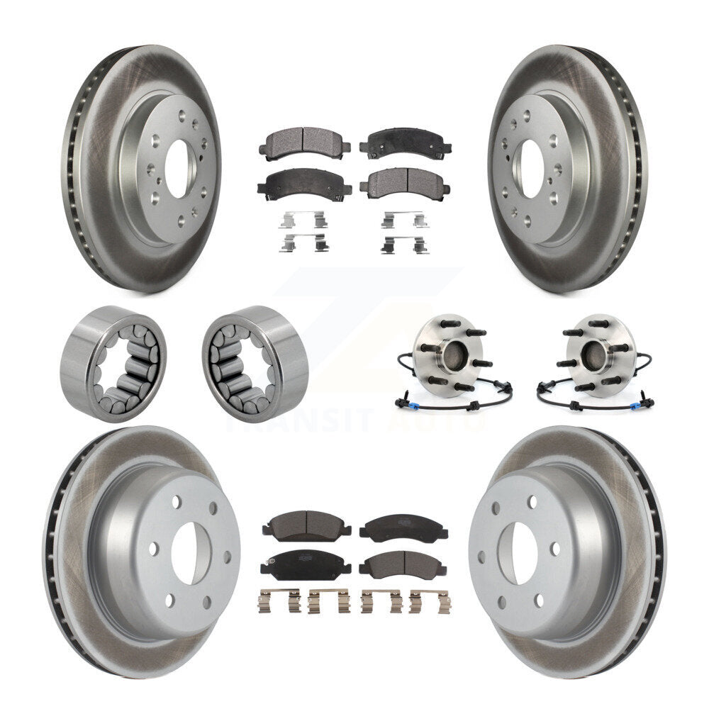 Kit de patins de Rotor de frein enduits de roulement de moyeu avant et arrière (10 pièces) pour Chevrolet 150