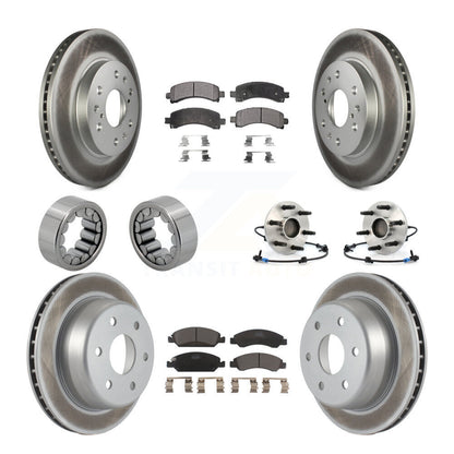 Kit de patins de Rotor de frein enduits de roulement de moyeu avant et arrière (10 pièces) pour Chevrolet 150