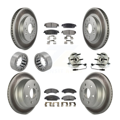 Kit de patins de rotor de frein, roulement de moyeu avant et arrière (10 pièces) pour Chevrolet GMC X