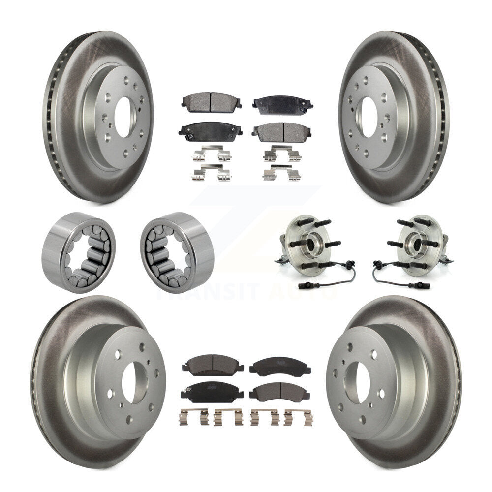 Kit de patins de rotor de frein, roulement de moyeu avant et arrière (10 pièces) pour Chevrolet GMC X