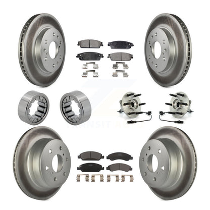 Kit de patins de rotor de frein, roulement de moyeu avant et arrière (10 pièces) pour Chevrolet GMC X