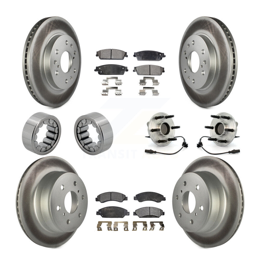 Kit de patins de rotor de frein, roulement de moyeu avant et arrière (10 pièces) pour Chevrolet GMC X