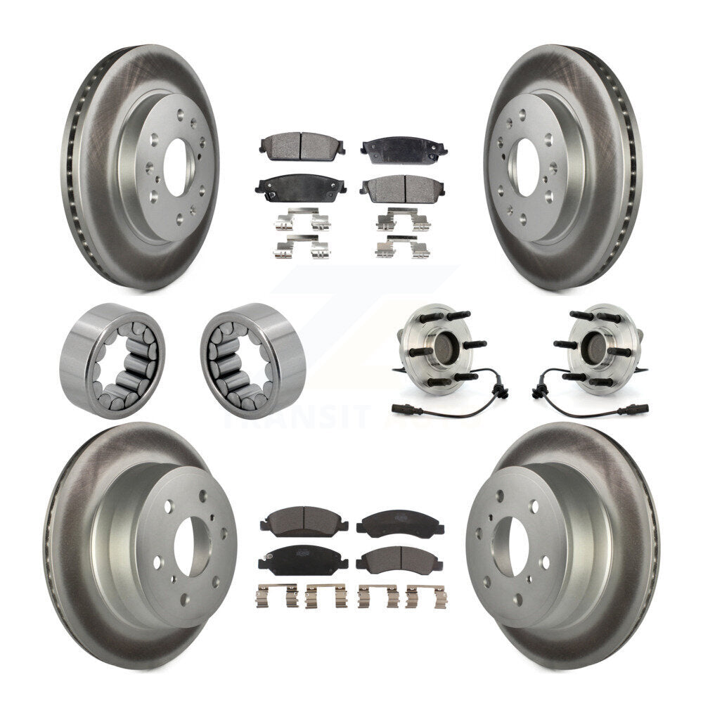 Kit de patins de rotor de frein, roulement de moyeu avant et arrière (10 pièces) pour Chevrolet GMC X