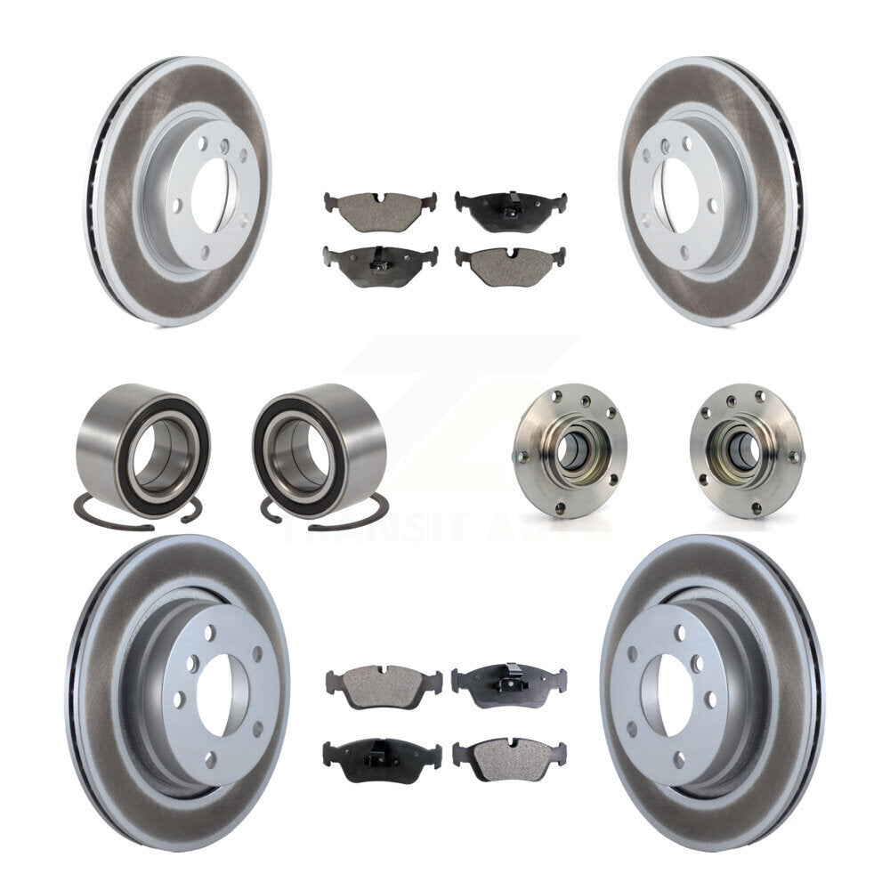 Kit de patins de Rotor de frein enduits de roulement de moyeu avant et arrière (10 pièces) pour BMW 328i 328i