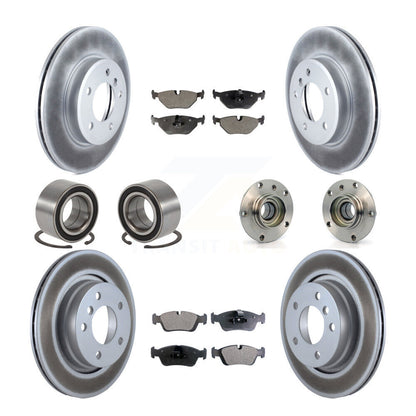 Kit de patins de Rotor de frein enduits de roulement de moyeu avant et arrière (10 pièces) pour BMW 325i 325C