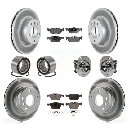 Kit de patins de rotor de frein enduits de roulement de moyeu avant et arrière (10 pièces) pour BMW 128 08-13