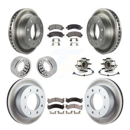 Kit de chaussures de plaquettes de Rotor de frein de manteau de roulement de moyeu avant et arrière (10 pièces) pour GMC Savana 250