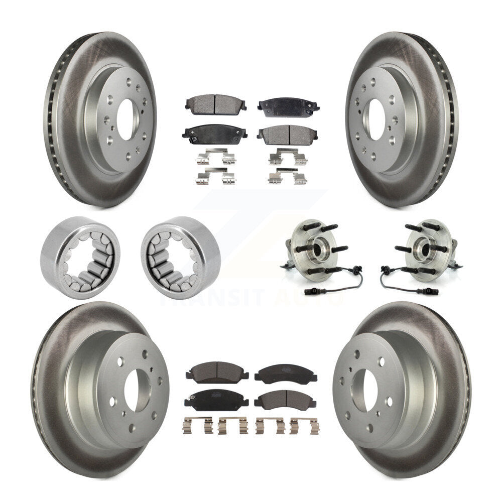 Kit de patins de Rotor de frein enduits de roulement de moyeu avant et arrière (10 pièces) pour Chevrolet 150