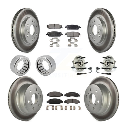 Kit de patins de Rotor de frein enduits de roulement de moyeu avant et arrière (10 pièces) pour Chevrolet 150