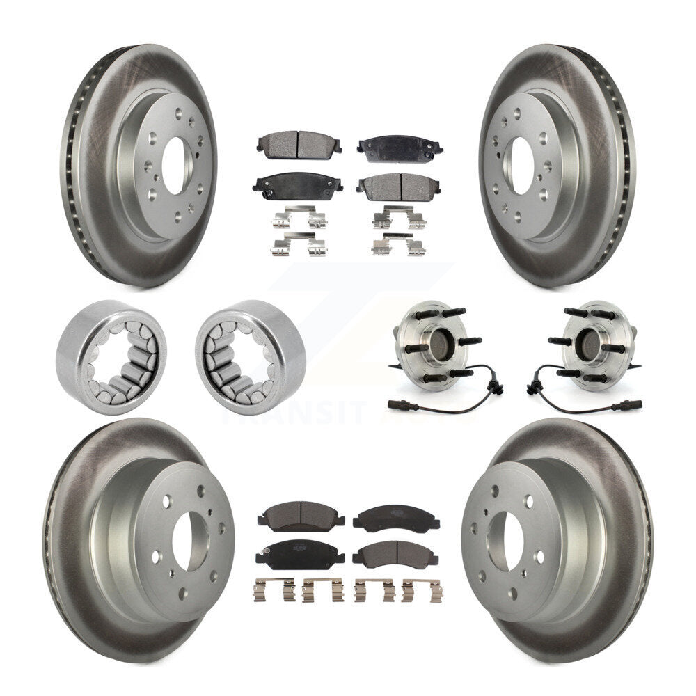 Kit de patins de Rotor de frein enduits de roulement de moyeu avant et arrière (10 pièces) pour Chevrolet 150