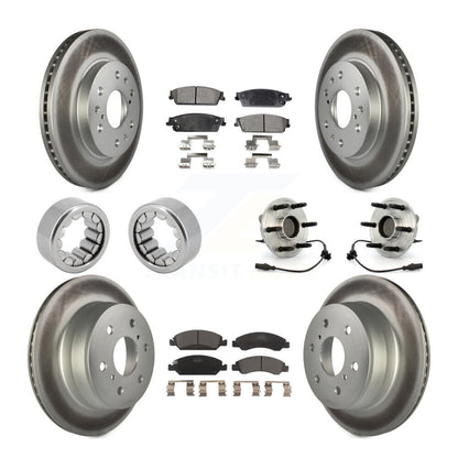Kit de patins de Rotor de frein enduits de roulement de moyeu avant et arrière (10 pièces) pour Chevrolet 150