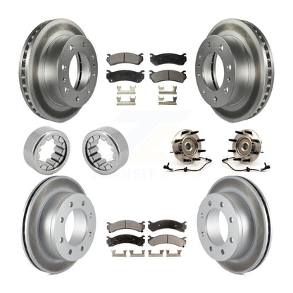 Kit de chaussures de plaquettes de Rotor de frein de manteau de roulement avant et arrière (10 pièces) pour Chevrolet Silverad