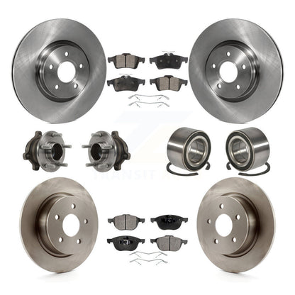 Kit de plaquettes de Rotor de frein à disque, roulement de moyeu avant et arrière (10 pièces) pour Ford Transit Connect