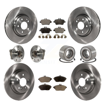 Kit de Rotor et de plaquettes de frein, roulement de moyeu avant et arrière (10 pièces) pour Mercedes-Benz GLA250