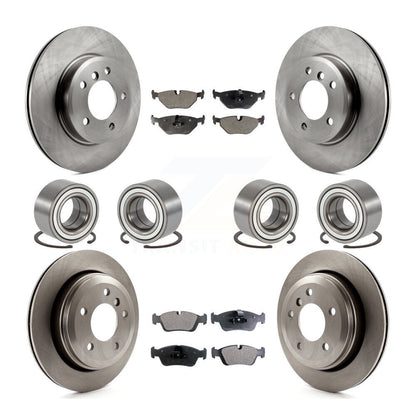 Kit de rotors et plaquettes de frein à disque à roulement avant et arrière (10 pièces) pour BMW 325x 2001-2005
