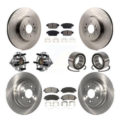 Kit de rotor et de plaquettes de frein à disque, ensemble de roulements de moyeu avant et arrière (10 pièces) pour Acura T