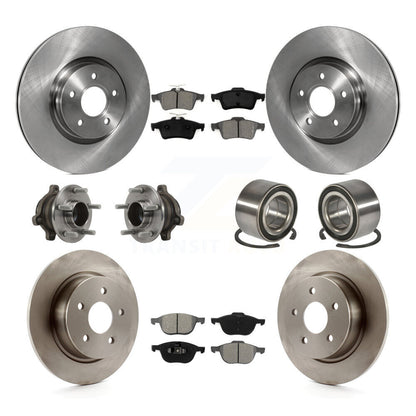 Kit de plaquettes de Rotor de frein à disque, roulement de moyeu avant et arrière (10 pièces) pour Ford Transit Connect