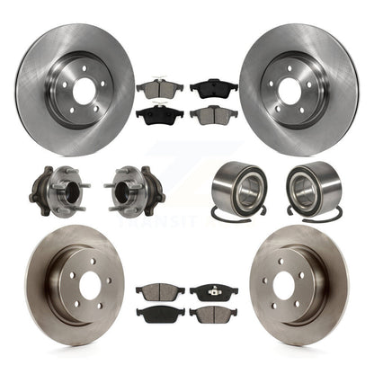 Kit de plaquettes de Rotor de frein à disque, roulement de moyeu avant et arrière (10 pièces) pour Ford Transit Connect