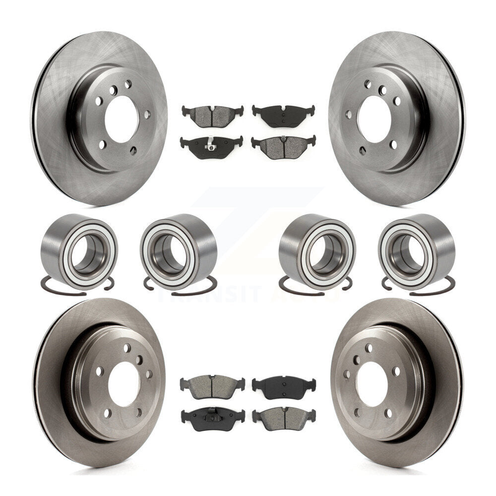 Kit de rotors et plaquettes de frein à disque à roulement avant et arrière (10 pièces) pour BMW 325x 2001-2005