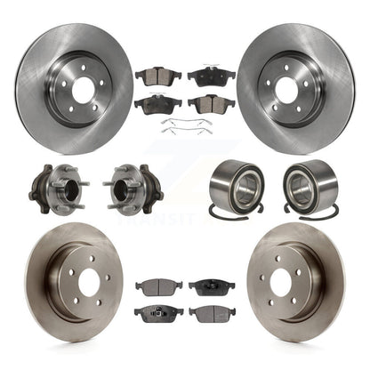 Kit de plaquettes de Rotor de frein à disque, roulement de moyeu avant et arrière (10 pièces) pour Ford Transit Connect