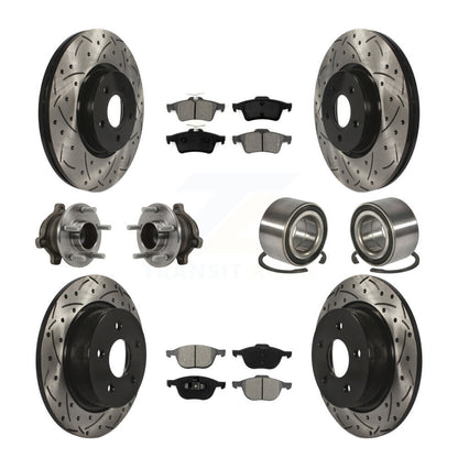 Kit de plaquettes de rotor de frein, roulement de moyeu avant et arrière (10 pièces) pour Ford Transit Connect