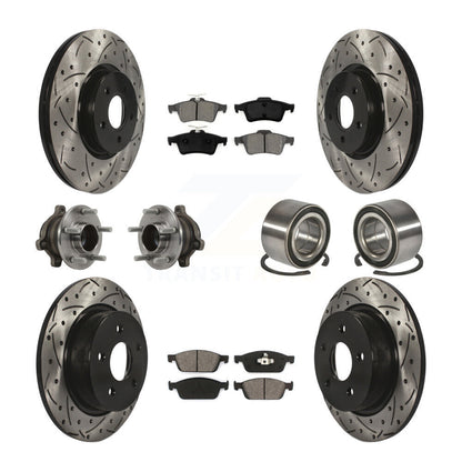 Kit de plaquettes de rotor de frein, roulement de moyeu avant et arrière (10 pièces) pour Ford Transit Connect