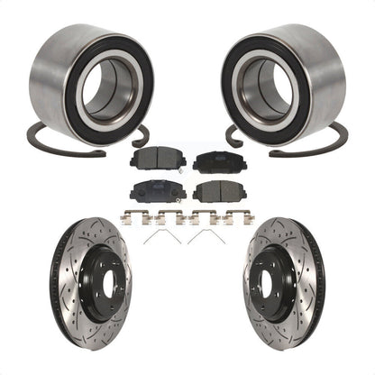 Kit de Rotor et de plaquettes de frein à fente percée, roulement de roue avant, pour Honda Civic Acura IL