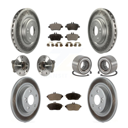 Kit de plaquettes de rotor de frein, roulement de moyeu avant et arrière (10 pièces) pour Mercedes-Benz CLA25