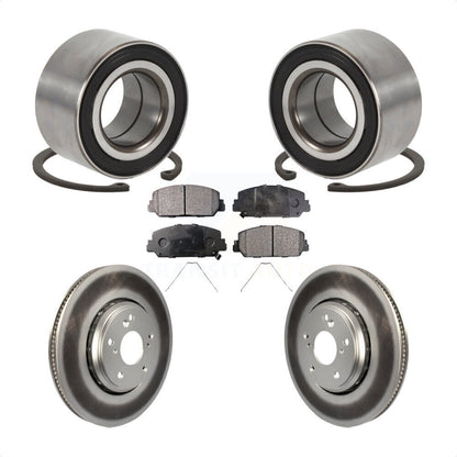 Kit de Rotor et plaquettes de frein à disque revêtu de roulement de roue avant, pour Honda Civic Acura IL