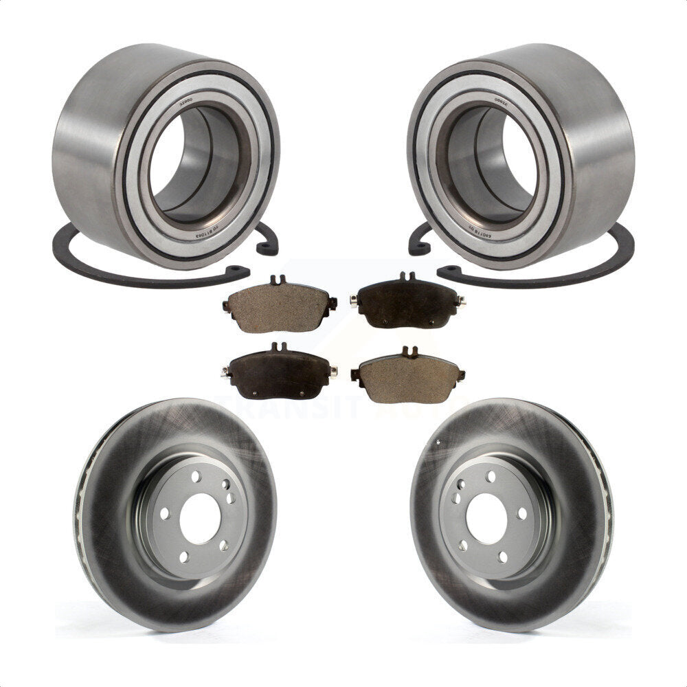 Kit de plaquettes de Rotor de frein enduit de roulement de roue avant, pour Mercedes-Benz GLA250 CLA250