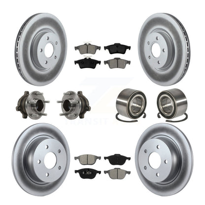 Kit de plaquettes de rotor de frein, roulement de moyeu avant et arrière (10 pièces) pour Ford Transit Connect
