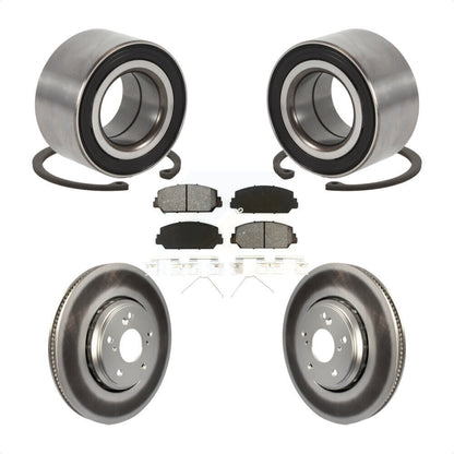 Kit de Rotor et plaquettes de frein à disque revêtu de roulement de roue avant, pour Honda Civic Acura IL