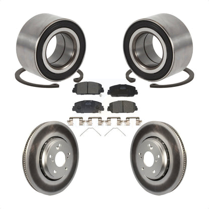 Kit de Rotor et plaquettes de frein à disque revêtu de roulement de roue avant, pour Honda Civic Acura IL