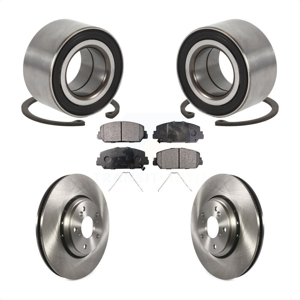 Kit de rotors et plaquettes de frein à disque, roulement de roue avant, pour Honda Civic Acura ILX