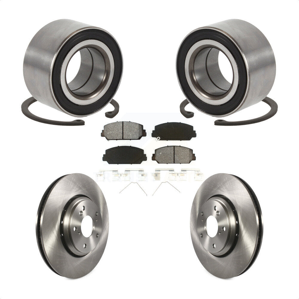 Kit de rotors et plaquettes de frein à disque, roulement de roue avant, pour Honda Civic Acura ILX