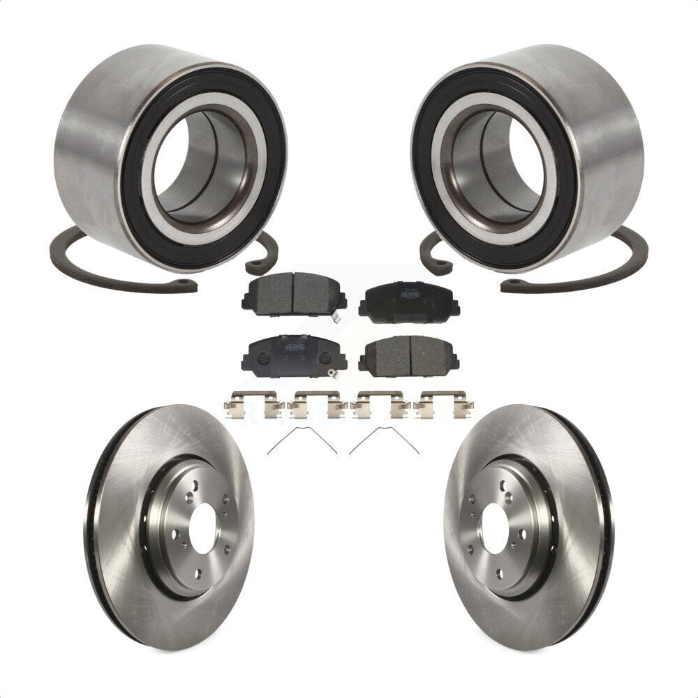 Kit de rotors et plaquettes de frein à disque, roulement de roue avant, pour Honda Civic Acura ILX