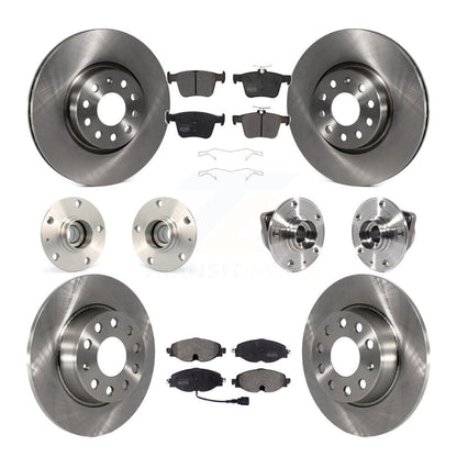 Kit de rotors et plaquettes de frein avec roulement de moyeu avant et arrière (10 pièces) pour Audi A3 Sportback e-tro