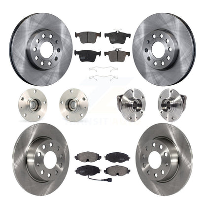 Kit de rotor et de plaquettes de frein à disque, roulement de moyeu avant et arrière (10 pièces) pour Audi A3 2.0 2016